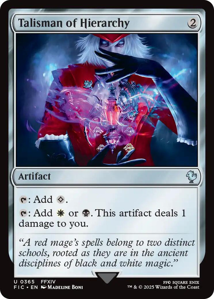 Talisman of Hierarchy (Surge Foil) [FINAL FANTASY Commander] Magic: The Gathering
