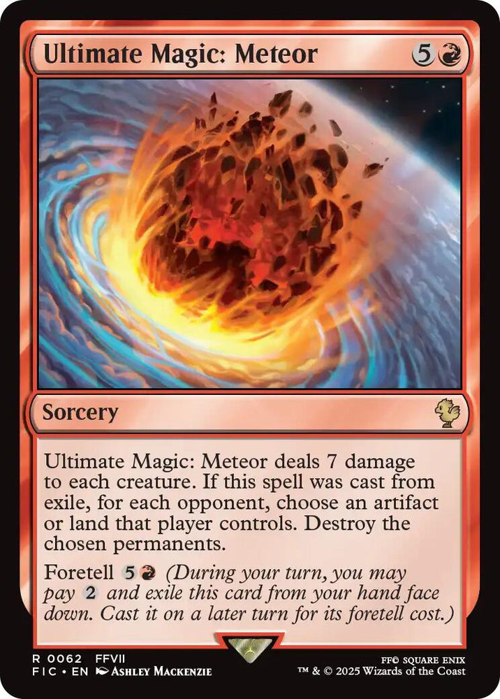 Ultimate Magic: Meteor (Surge Foil) [FINAL FANTASY Commander] Magic: The Gathering