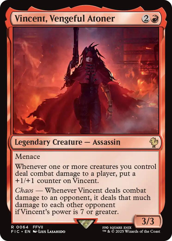 Vincent, Vengeful Atoner (Surge Foil) [FINAL FANTASY Commander] Magic: The Gathering