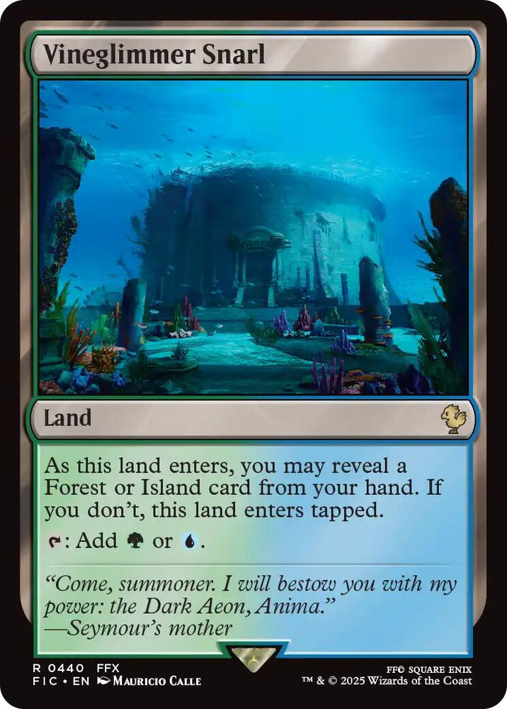 Vineglimmer Snarl (Surge Foil) [FINAL FANTASY Commander] Magic: The Gathering