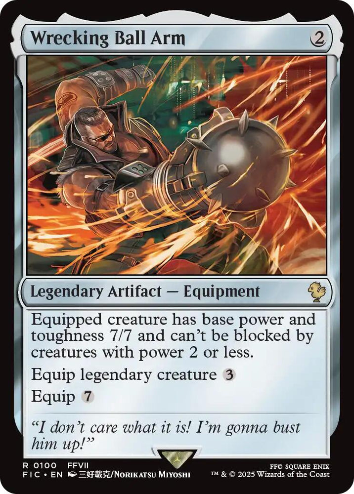 Wrecking Ball Arm (Surge Foil) [FINAL FANTASY Commander] Magic: The Gathering