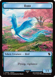 Bird // Hero (0005) Double Sided Token [FINAL FANTASY Commander Tokens] Magic: The Gathering