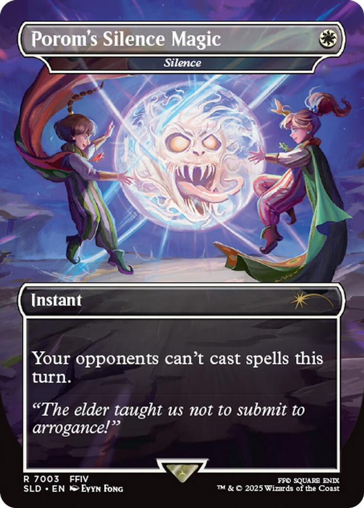 Porom's Silence Magic - Silence (Rainbow Foil) [Secret Lair Drop Series] Magic: The Gathering