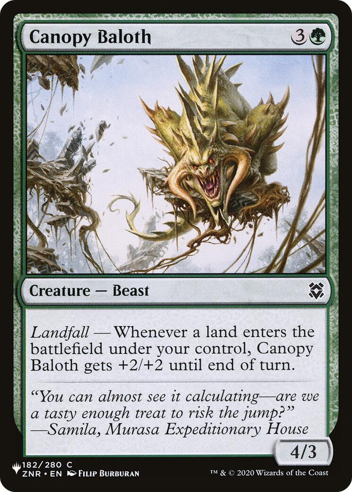 Canopy Baloth [The List] Magic: The Gathering