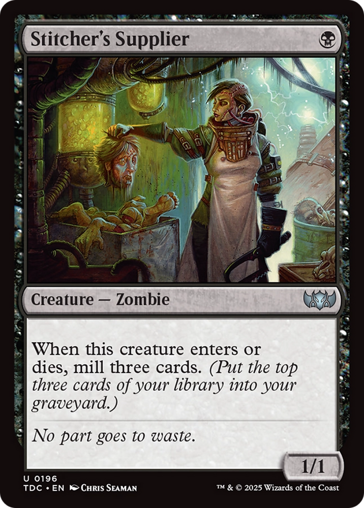 Stitcher's Supplier [Tarkir: Dragonstorm Commander] Magic: The Gathering