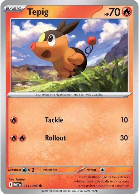 Tepig (011/086) [Scarlet & Violet: White Flare] Pokémon
