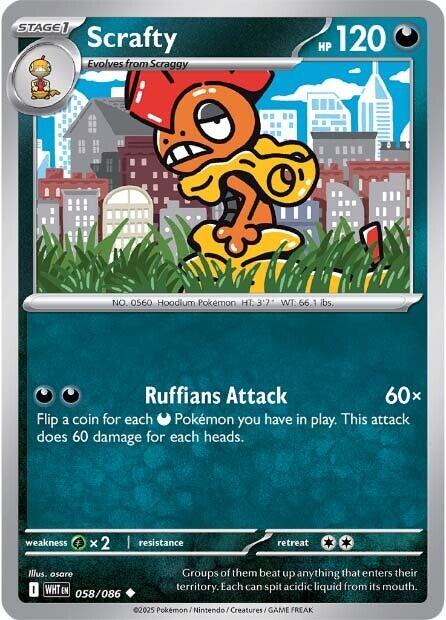 Scrafty (058/086) [Scarlet & Violet: White Flare] Pokémon