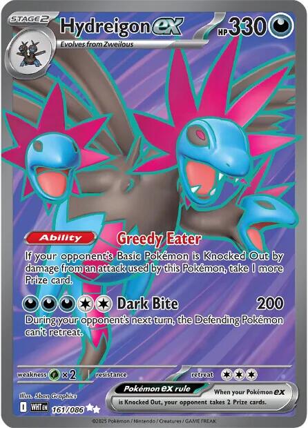 Hydreigon ex (161/086) [Scarlet & Violet: White Flare] Pokémon