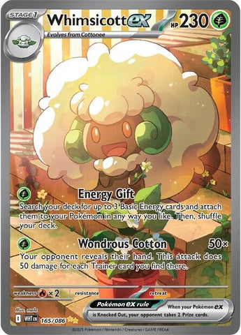 Whimsicott ex (165/086) [Scarlet & Violet: White Flare] Pokémon