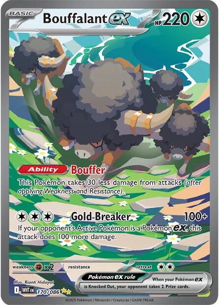 Bouffalant ex (170/086) [Scarlet & Violet: White Flare] Pokémon