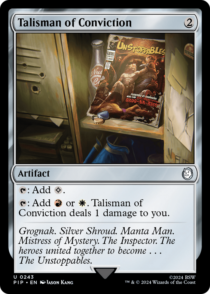 Talisman of Conviction [Fallout] Magic: The Gathering