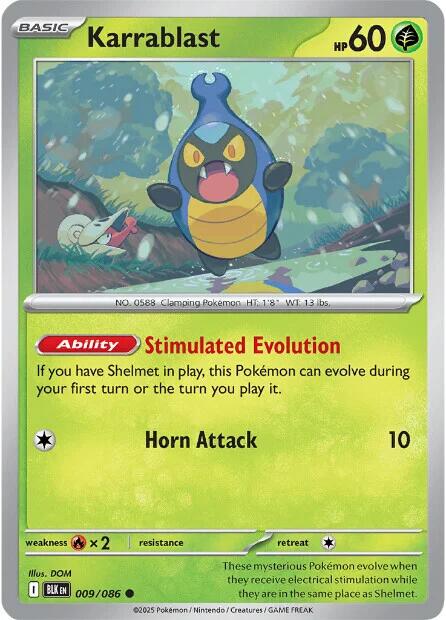 Karrablast (009/086) [Scarlet & Violet: Black Bolt] Pokémon