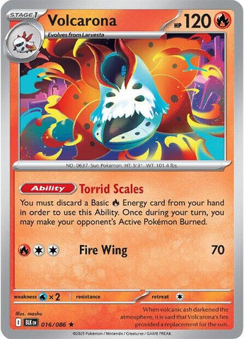 Volcarona (016/086) [Scarlet & Violet: Black Bolt] Pokémon
