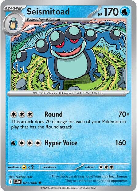 Seismitoad (021/086) [Scarlet & Violet: Black Bolt] Pokémon