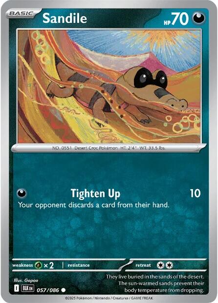 Sandile (057/086) [Scarlet & Violet: Black Bolt] Pokémon
