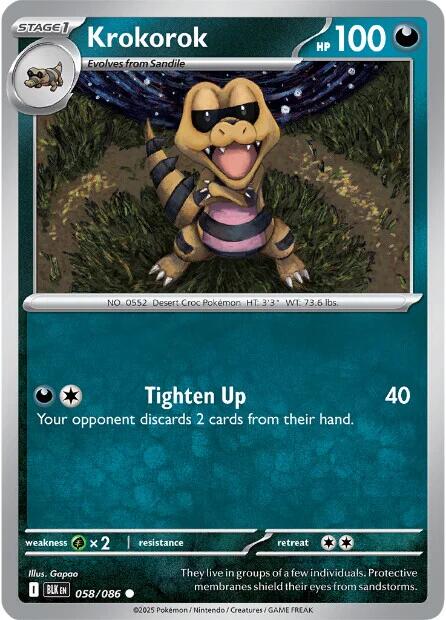 Krokorok (058/086) [Scarlet & Violet: Black Bolt] Pokémon