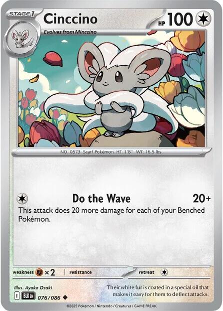 Cinccino (076/086) [Scarlet & Violet: Black Bolt] Pokémon