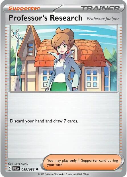 Professor's Research (085/086) [Scarlet & Violet: Black Bolt] Pokémon