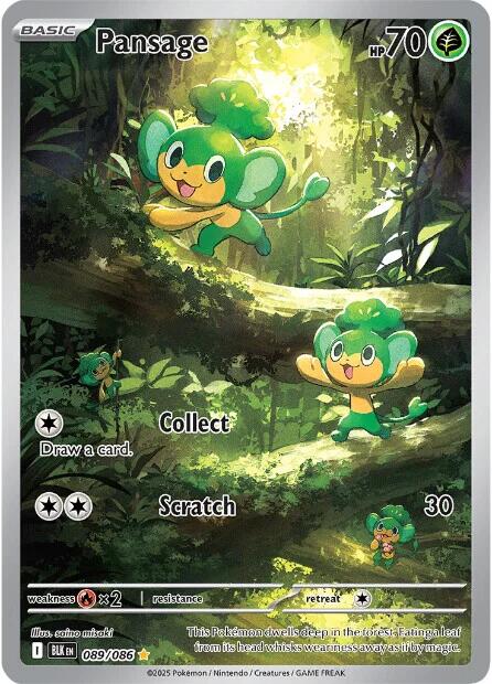 Pansage (089/086) [Scarlet & Violet: Black Bolt] Pokémon