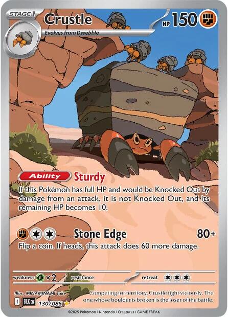 Crustle (130/086) [Scarlet & Violet: Black Bolt] Pokémon