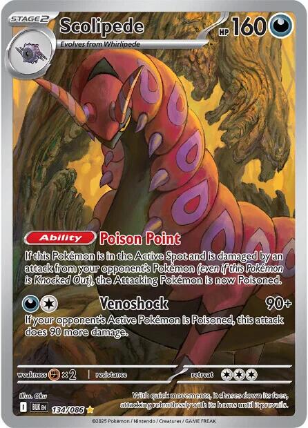Scolipede (134/086) [Scarlet & Violet: Black Bolt] Pokémon