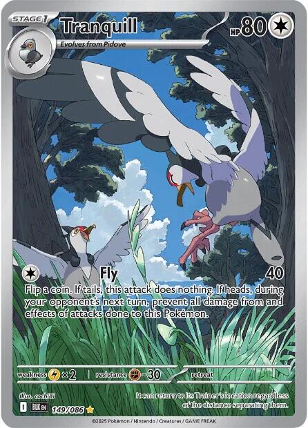 Tranquill (149/086) [Scarlet & Violet: Black Bolt] Pokémon