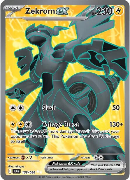 Zekrom ex (158/086) [Scarlet & Violet: Black Bolt] Pokémon