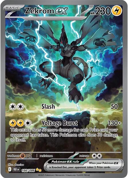 Zekrom ex (166/086) [Scarlet & Violet: Black Bolt] Pokémon