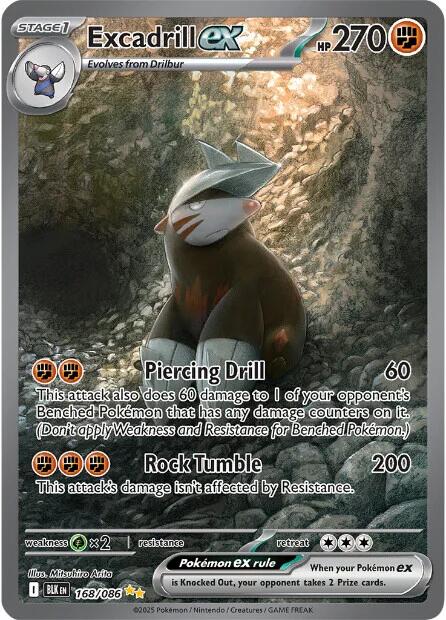 Excadrill ex (168/086) [Scarlet & Violet: Black Bolt] Pokémon