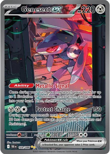 Genesect ex (169/086) [Scarlet & Violet: Black Bolt] Pokémon