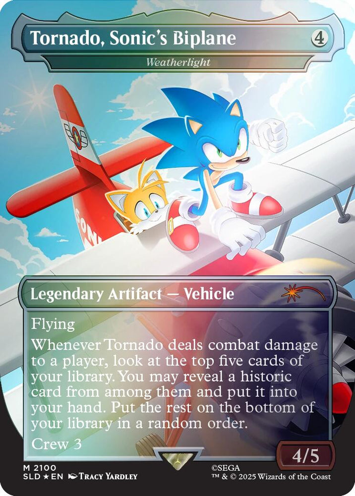 Tornado, Sonic's Biplane - Weatherlight (Rainbow Foil) [Secret Lair Drop Series] Magic: The Gathering