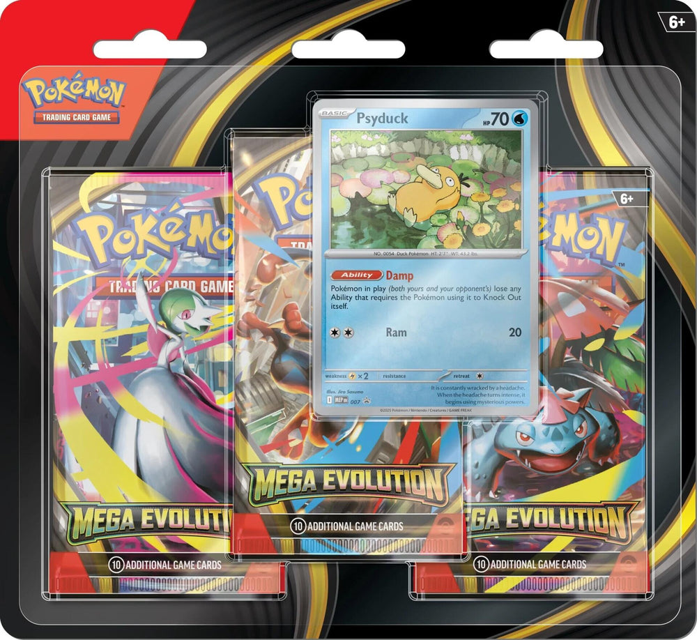 Mega Evolution - 3 Pack Blister (Psyduck) Pokémon