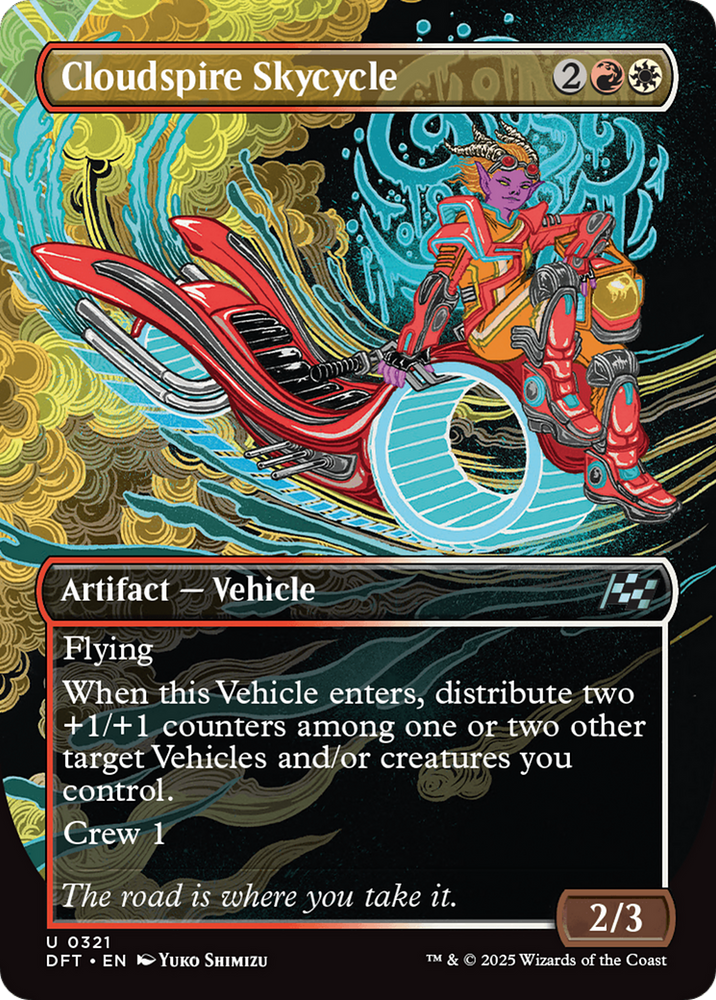 Cloudspire Skycycle (Borderless) [Aetherdrift] Magic: The Gathering