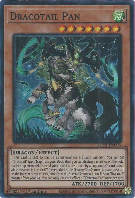 Dracotail Pan (Super Rare) [JUSH-EN003] Super Rare Yu-Gi-Oh!