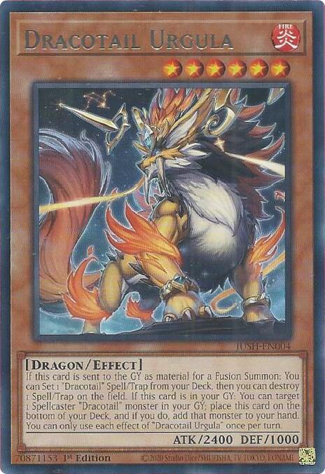 Dracotail Urgula [JUSH-EN004] Rare Yu-Gi-Oh!