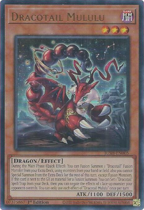 Dracotail Mululu [JUSH-EN005] Ultra Rare Yu-Gi-Oh!