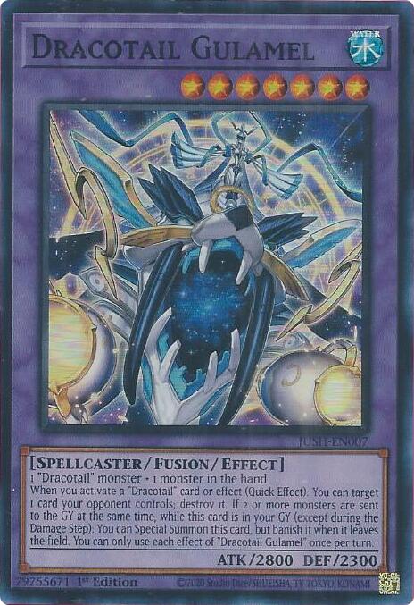 Dracotail Gulamel (Super Rare) [JUSH-EN007] Super Rare Yu-Gi-Oh!
