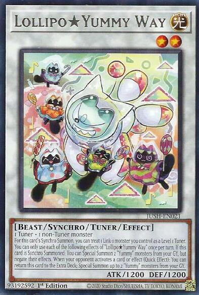 LollipoYummy Way [JUSH-EN021] Rare Yu-Gi-Oh!