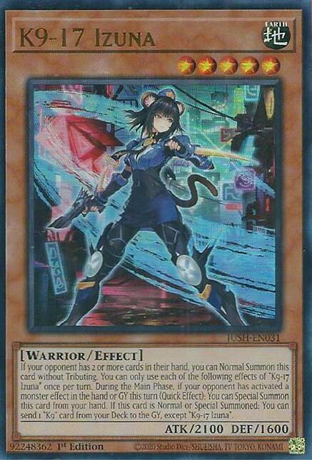 K9-17 Izuna [JUSH-EN031] Ultra Rare Yu-Gi-Oh!