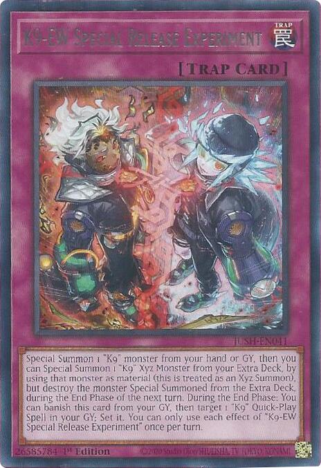 K9-EW Special Release Experiment [JUSH-EN041] Rare Yu-Gi-Oh!