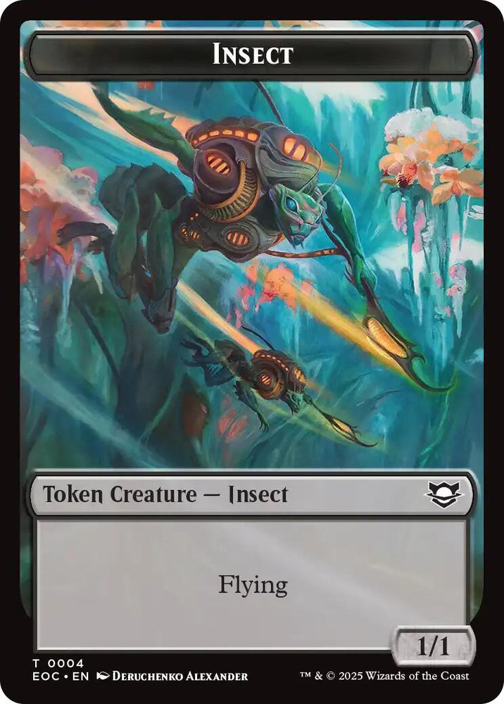 Insect // Elemental (0007) Double-Sided Token [Edge of Eternities Commander Tokens] Magic: The Gathering