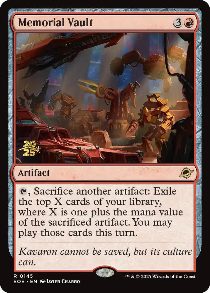 Memorial Vault [Edge of Eternities Prerelease Promos] Magic: The Gathering