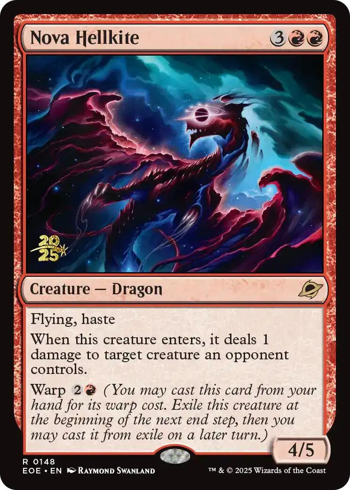 Nova Hellkite [Edge of Eternities Prerelease Promos] Magic: The Gathering