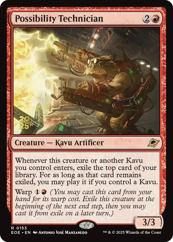 Possibility Technician [Edge of Eternities Prerelease Promos] Magic: The Gathering