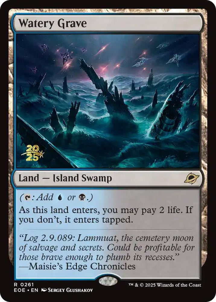 Watery Grave [Edge of Eternities Prerelease Promos] Magic: The Gathering