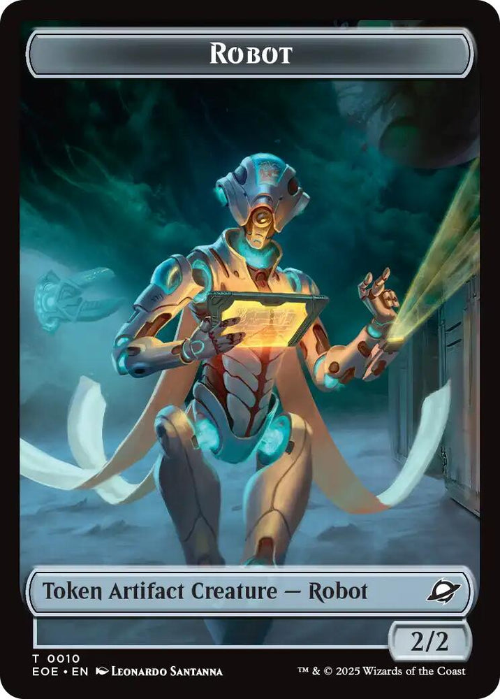 Robot // Lander (0007) Double-Sided Token [Edge of Eternities Tokens] Magic: The Gathering