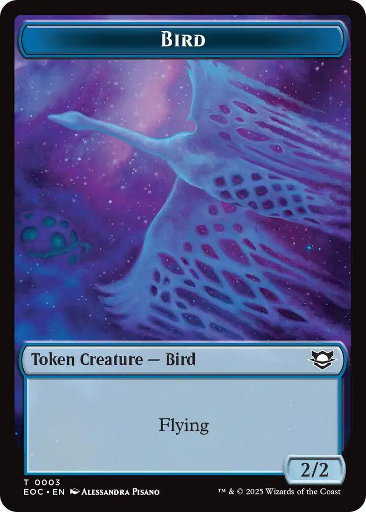 Bird // Pest Double-Sided Token [Edge of Eternities Commander Tokens] Magic: The Gathering