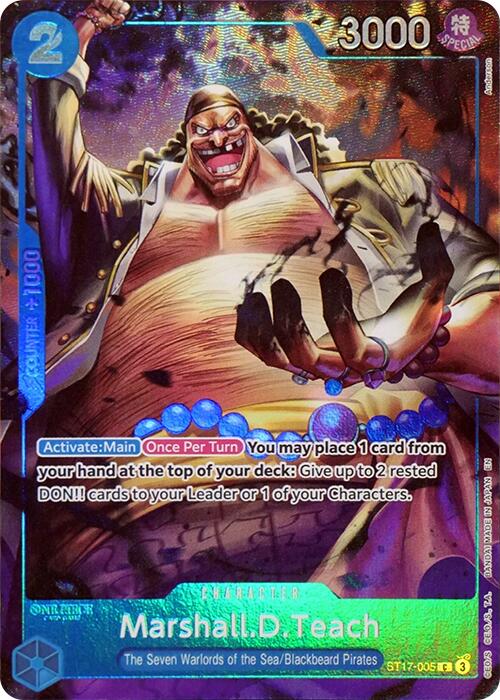 Marshall.D.Teach (Seven Warlords of the Sea Binder Set) [One Piece Promotion Cards] Bandai