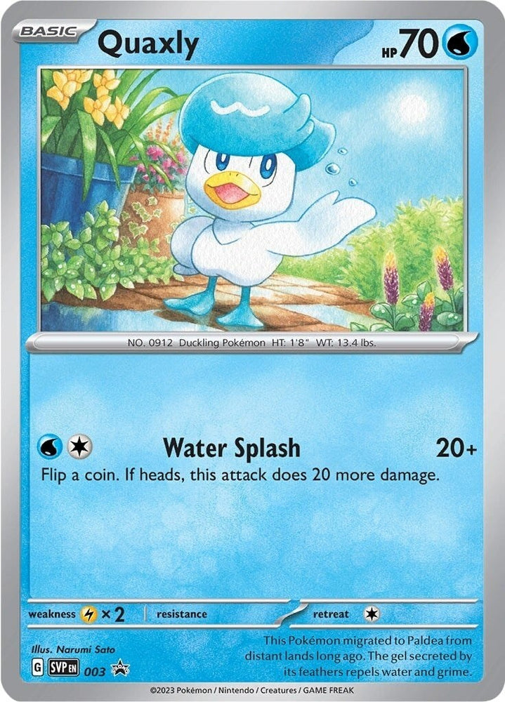 Quaxly (003) [Scarlet & Violet: Black Star Promos] Pokémon