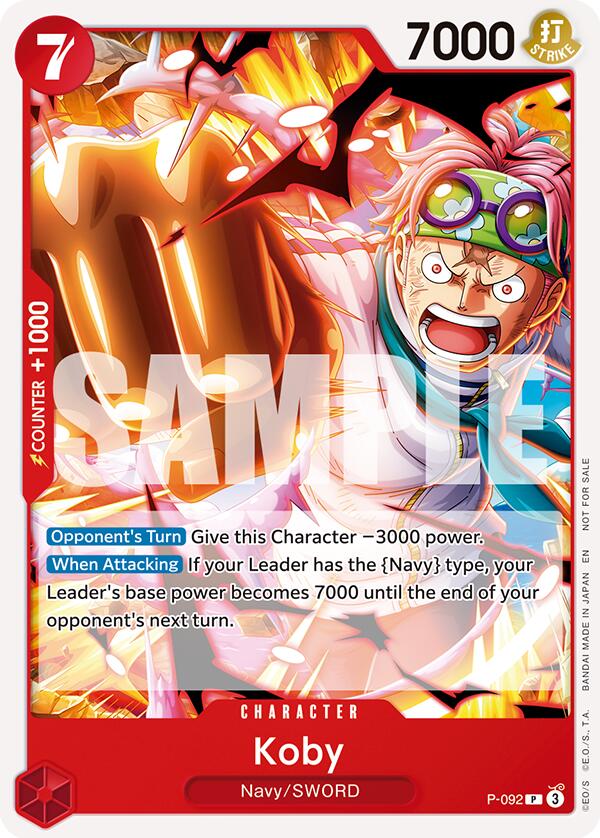 Koby (OP12 Release Event) [One Piece Promotion Cards] Bandai